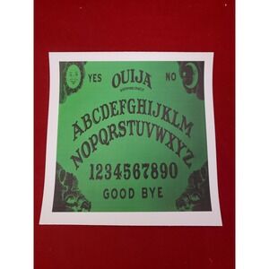 Green Ouija‎ Board Blotter Art Print Psychedelic Magical Magic Art Print